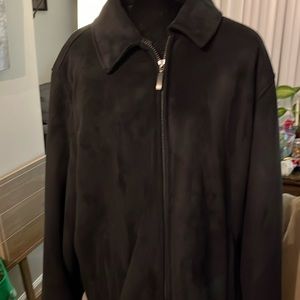 Stylish suede winter coat